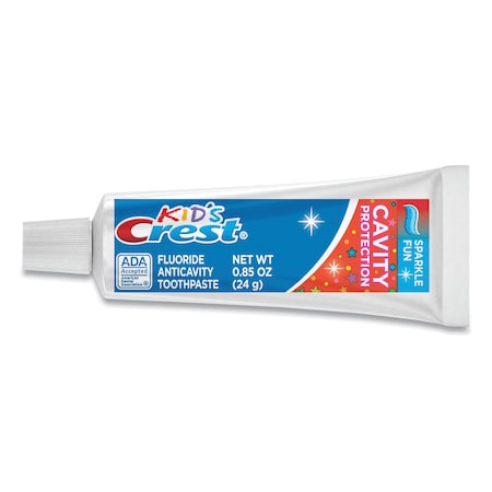 Crest Kids' Sparkle Toothpaste, Blue, Bubblegum Flavor, 0.85 oz, PK72 PGC 40159